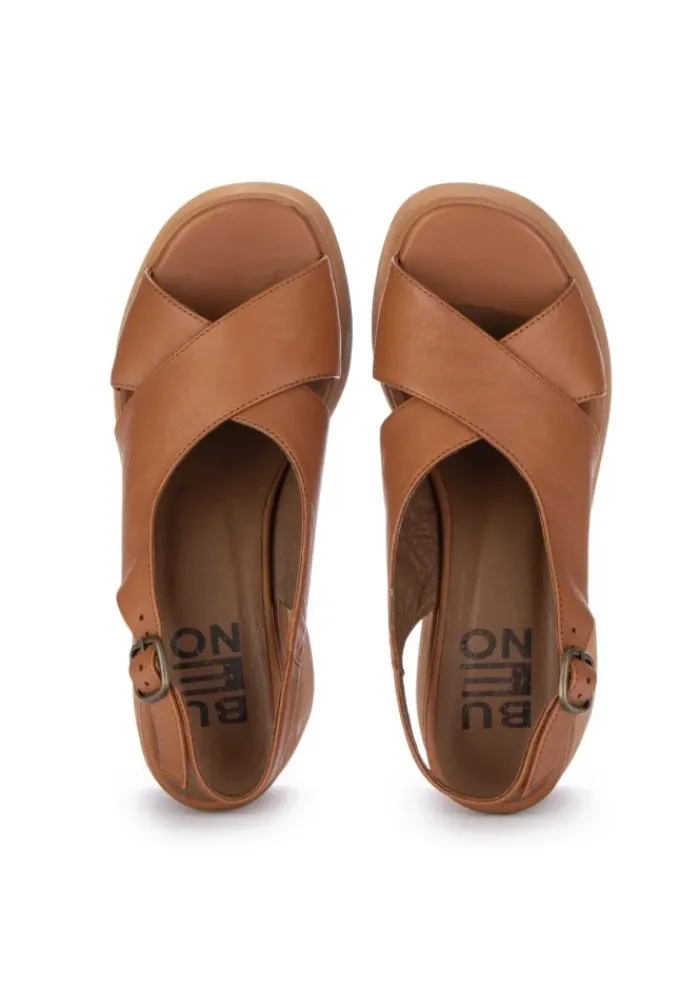 BUENO | SANDALEN MIT ABSATZ LEDER BRAUN Outlet