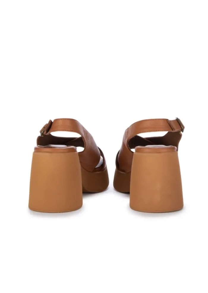 BUENO | SANDALEN MIT ABSATZ LEDER BRAUN Outlet