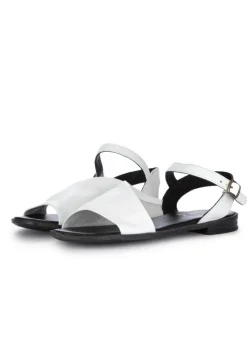 BUENO | SANDALEN OFFENER SPITZE WEIß SCHWARZ Hot
