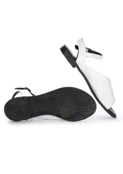 BUENO | SANDALEN OFFENER SPITZE WEIß SCHWARZ Hot