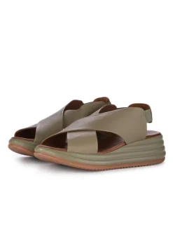BUENO | SANDALEN PLATFORM GRÜN New