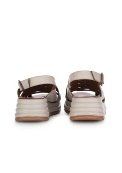 BUENO | SANDALEN PLATFORM GEFLOCHTEN GRAU Hot