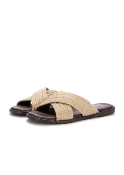 BUENO | SANDALEN SEIL LEDER BEIGE Clearance