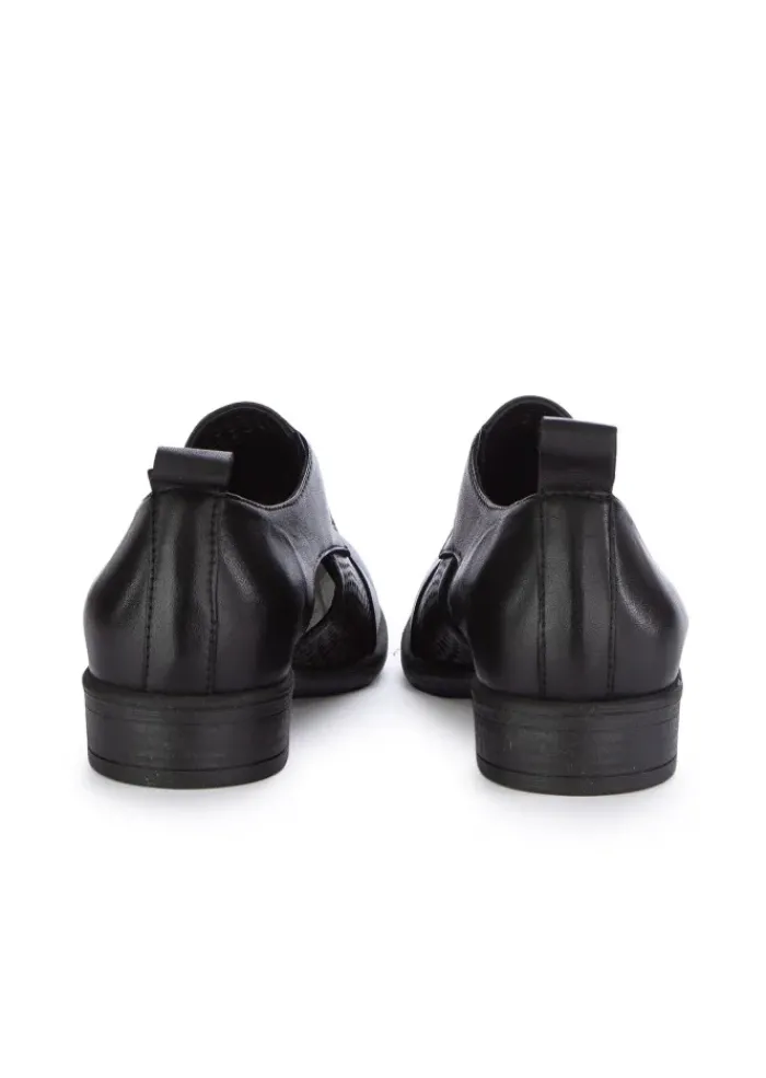 BUENO | SCHNÜRSCHUHE PERFORIERT SCHWARZ New