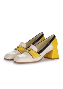 CATERINA C | ABSATZSCHUHE LEDER GELB PUDERROSA Outlet