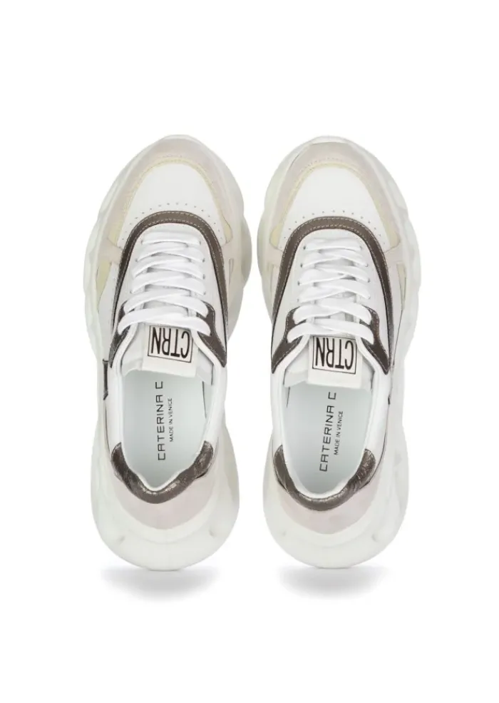 CATERINA C | SNEAKER COCO WEIß GOLD Sale