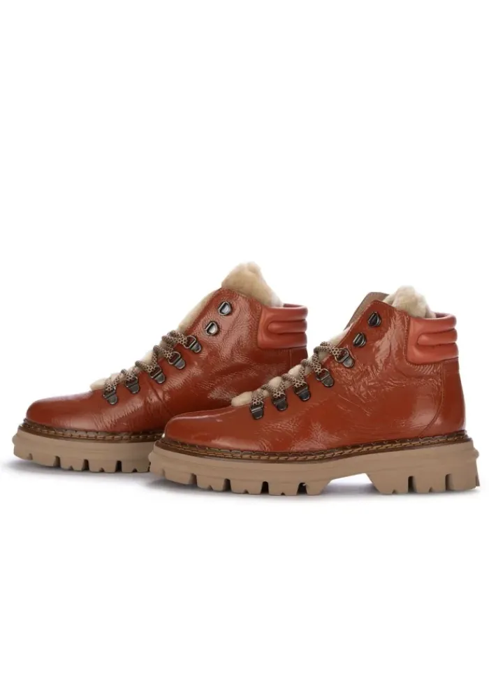 CATERINA C | STIEFELETTEN NAPLAK VERBRANNTES BRAUN New