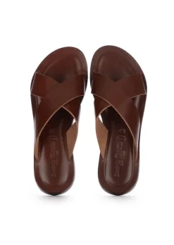 CUOIERIA TOSCANA | SANDALEN DIVE COGNAC BRAUN Fashion