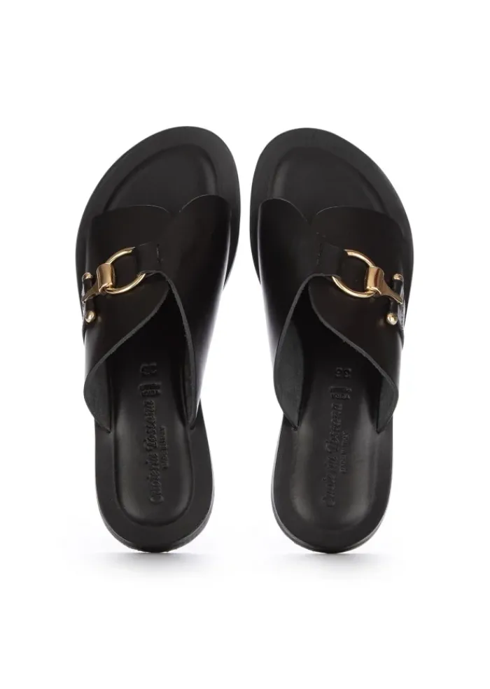 CUOIERIA TOSCANA | SANDALEN BREITBAND SCHWARZ Clearance