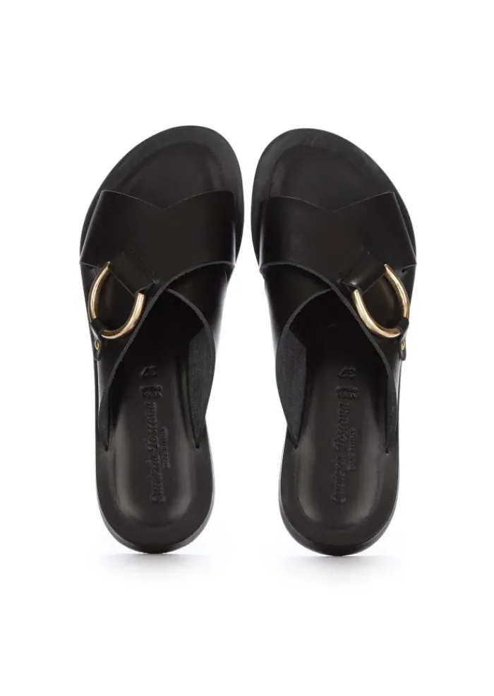CUOIERIA TOSCANA | SANDALEN DIVE SCHWARZ Fashion