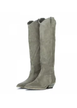 JUICE DAMEN COWBOY STIEFEL | SIENA WILDLEDER GRÜN Online