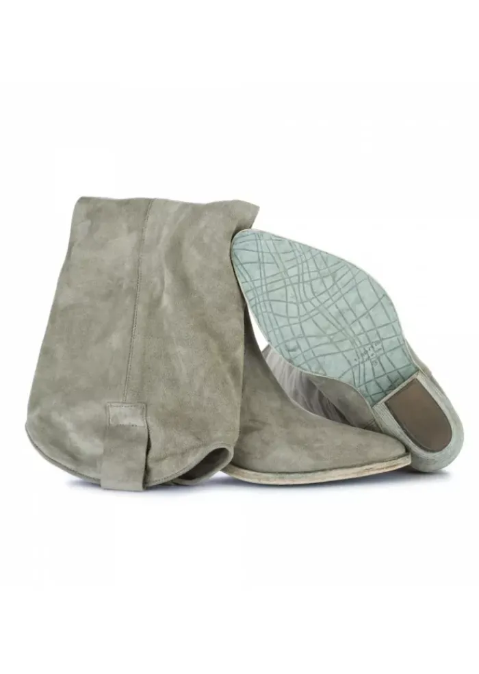 JUICE DAMEN COWBOY STIEFEL | SIENA WILDLEDER GRÜN Online