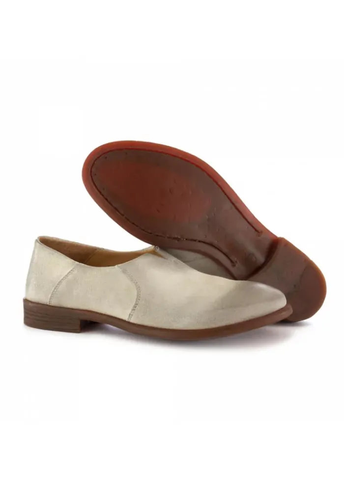 MANOVIA 52 DAMEN FLACHE SCHUHE | HELLGRAU New