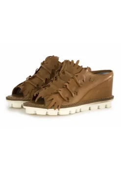 PATRIZIA BONFANTI DAMEN KEILSCHUHE | BRAUN LEDER Hot