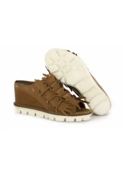 PATRIZIA BONFANTI DAMEN KEILSCHUHE | BRAUN LEDER Hot