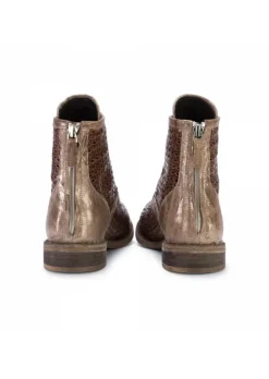 JUICE DAMEN SCHNÜRSTIEFELETTEN | INTRECCIO FOSSIL BRAUN Fashion