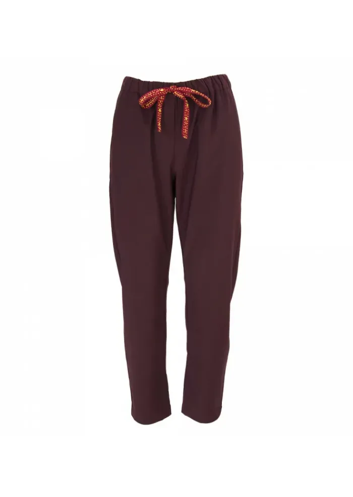 SEMICOUTURE DAMENHOSE | Y9AL05 DUNKEL BORDEAUX Discount