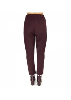 SEMICOUTURE DAMENHOSE | Y9AL05 DUNKEL BORDEAUX Discount