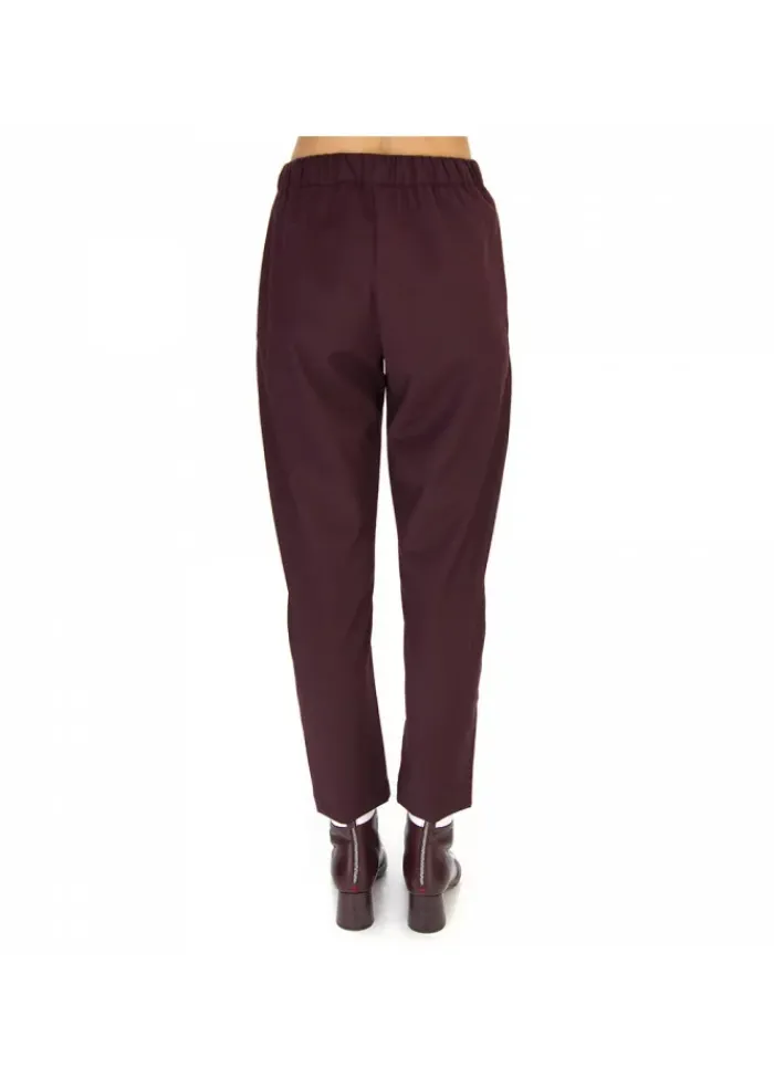 SEMICOUTURE DAMENHOSE | Y9AL05 DUNKEL BORDEAUX Discount