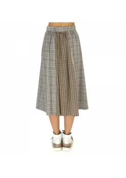 SEMICOUTURE DAMENROCK | Y9AI24 WEIß BEIGE SCHWARZ BRAUN Best