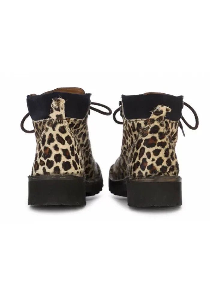 MANUFATTO TOSCANO DAMENSCHUHE STIEFELETTEN LEOPARD BEIGE VINCI Fashion