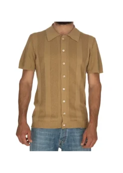 DANIELE FIESOLI | POLOSHIRT CORDA RETRO' BEIGE Discount