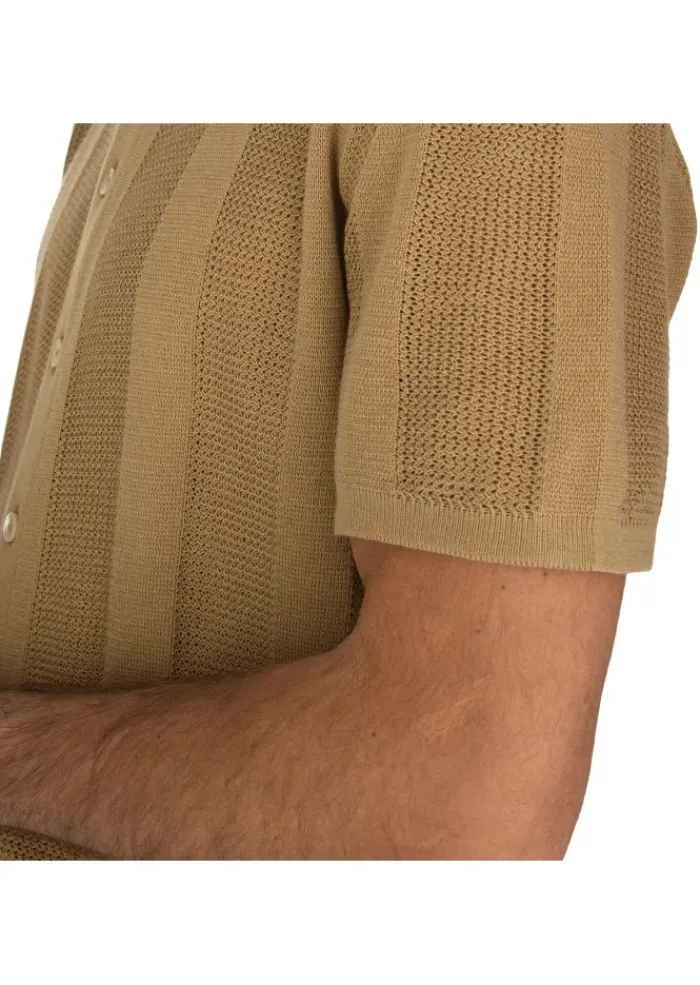 DANIELE FIESOLI | POLOSHIRT CORDA RETRO' BEIGE Discount