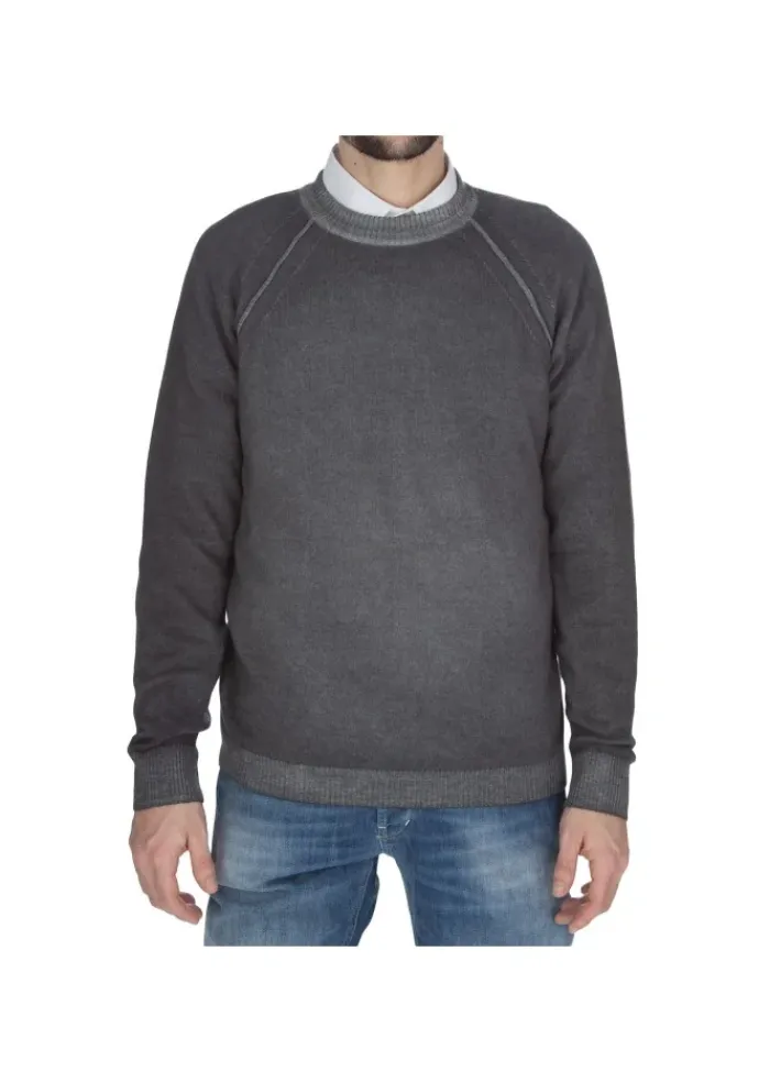 DANIELE FIESOLI | SWEATER WOOL CASHMERE GRAU Clearance