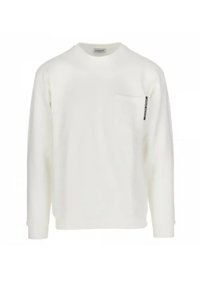 DONDUP | SWEATSHIRT MIT BRUSTTASCHE WEIß New
