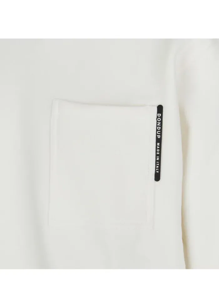 DONDUP | SWEATSHIRT MIT BRUSTTASCHE WEIß New