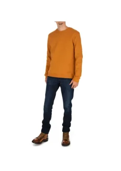DONDUP | SWEATSHIRT RUNDHALS LOGO BAUMWOLLE OCKER Online
