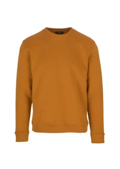 DONDUP | SWEATSHIRT RUNDHALS LOGO BAUMWOLLE OCKER Online