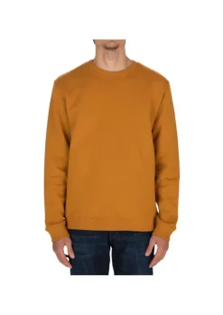 DONDUP | SWEATSHIRT RUNDHALS LOGO BAUMWOLLE OCKER Online