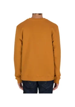 DONDUP | SWEATSHIRT RUNDHALS LOGO BAUMWOLLE OCKER Online