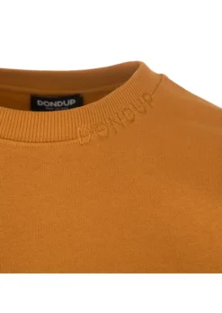 DONDUP | SWEATSHIRT RUNDHALS LOGO BAUMWOLLE OCKER Online