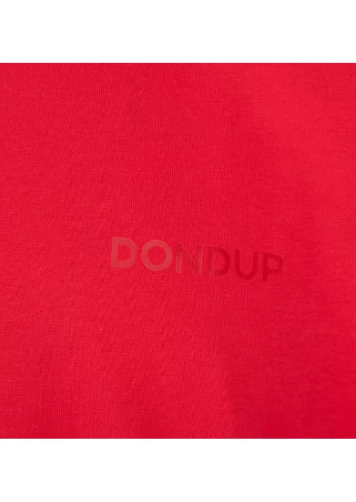 DONDUP | T-SHIRT REGULAR LOGO ROT Hot