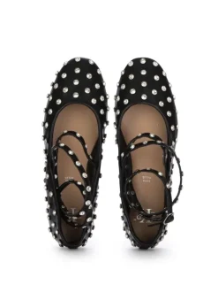 EKP | BALLERINAS GERIEMTE RIEMEN SCHWARZ Fashion