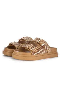 EXE' EXE' | SANDALEN BOHO RAFFIA BRAUN MEHRFARBIG Fashion