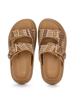 EXE' EXE' | SANDALEN BOHO RAFFIA BRAUN MEHRFARBIG Fashion