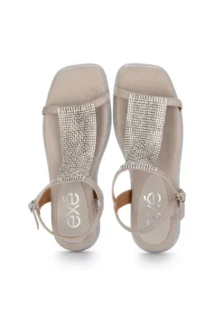 EXE' EXE' | SANDALEN FUNKELNDE STRASSSTEINE GRAU Outlet