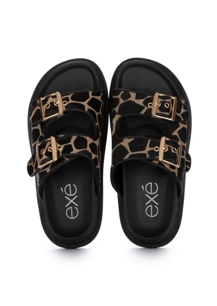 EXE' EXE' | SANDALEN PONY SCHWARZ BRAUN Outlet