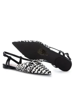 EXE' EXE' | SLINGBACK MIAMI WEBMUSTERN WEISS SCHWARZ Best