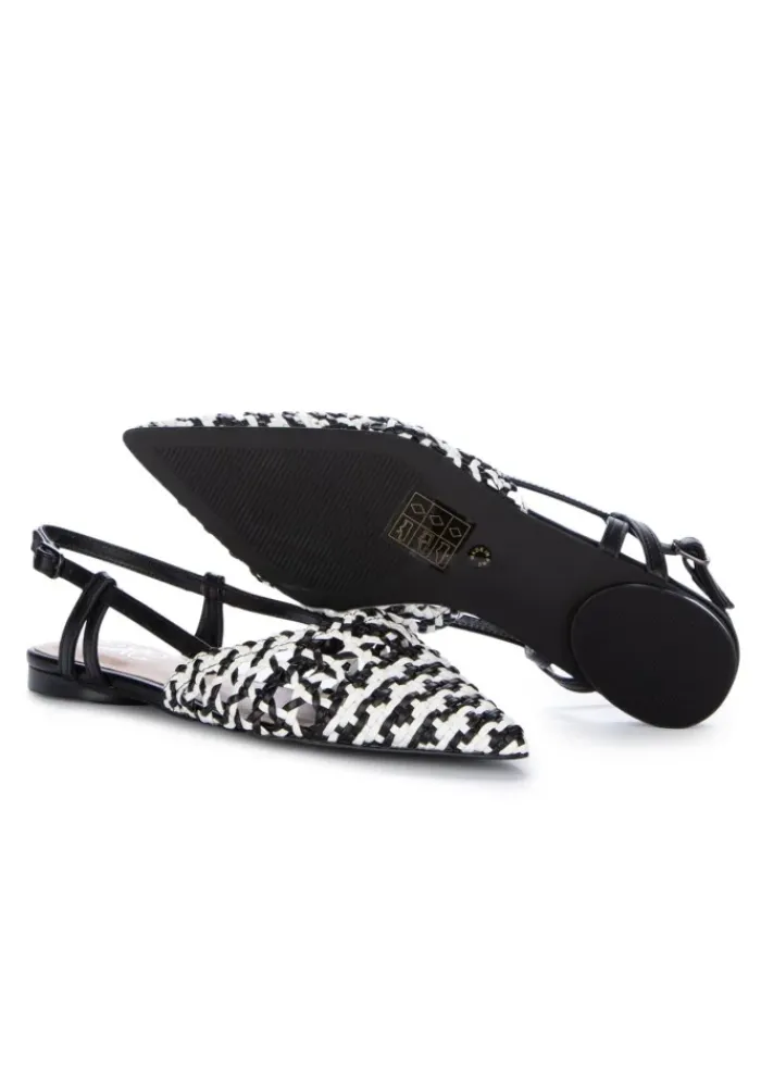 EXE' EXE' | SLINGBACK MIAMI WEBMUSTERN WEISS SCHWARZ Best