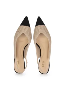EXE' EXE' | SLINGBACK PUMPS STRETCH BEIGE SCHWARZ Clearance