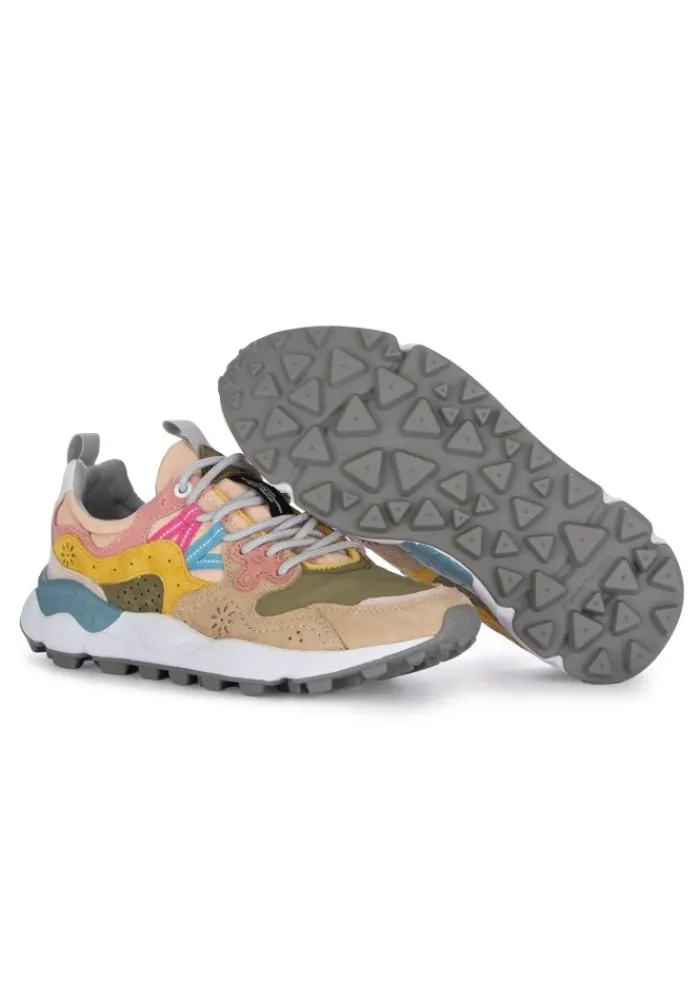 FLOWER MOUNTAIN | SNEAKER YAMANO 3 GRÜN ROSA MEHRFARBIG Outlet