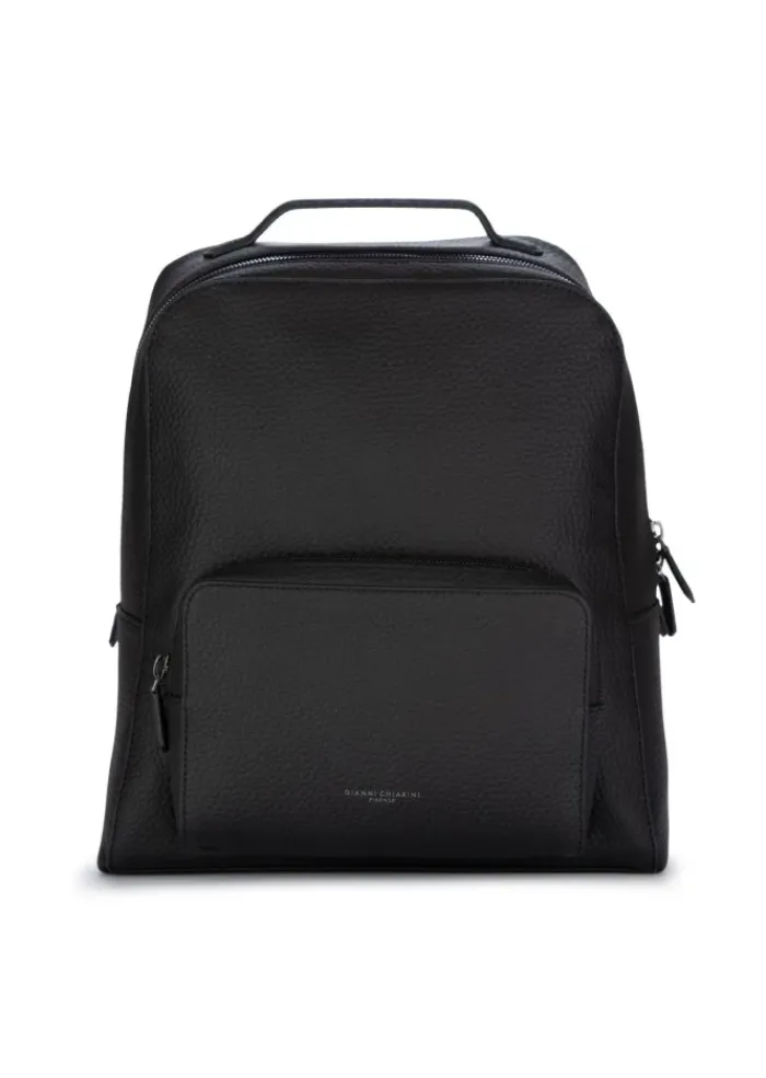 GIANNI CHIARINI | RUCKSACK GENARBTE LEDER SCHWARZ Discount