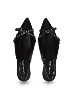 HALMANERA | SLINGBACK PUMPS FEDE GLAZE SCHWARZ Hot