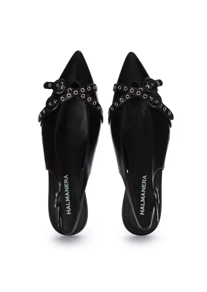 HALMANERA | SLINGBACK PUMPS FEDE GLAZE SCHWARZ Hot