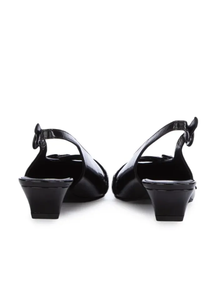HALMANERA | SLINGBACK PUMPS FEDE GLAZE SCHWARZ Hot