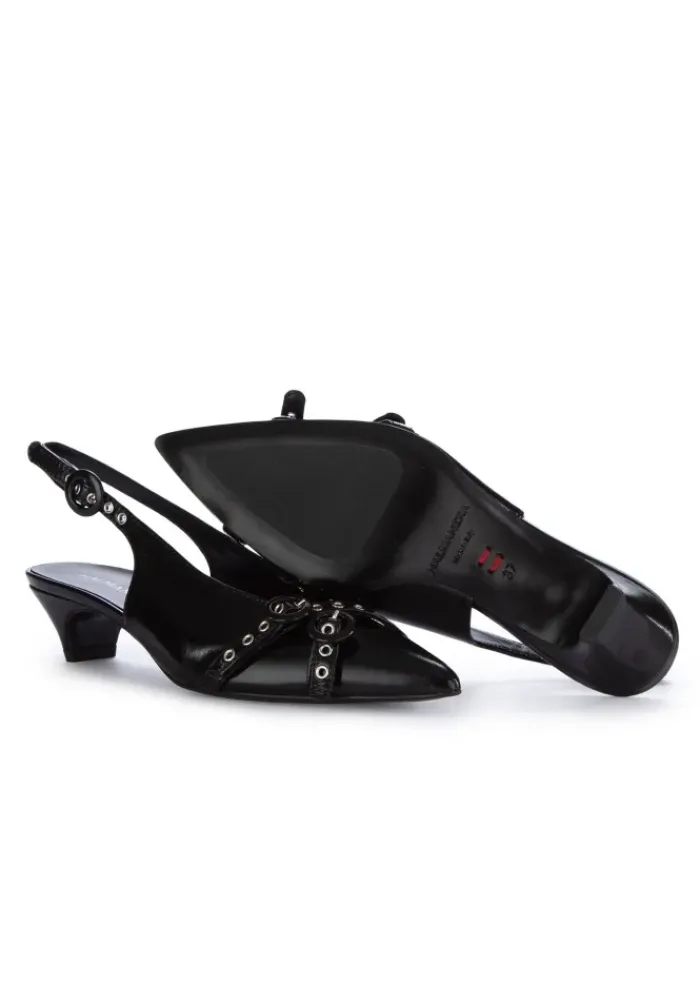 HALMANERA | SLINGBACK PUMPS FEDE GLAZE SCHWARZ Hot